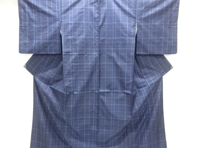 JAPANESE KIMONO / YONEZAWA TSUMUGI / ENSEMBLE / WOVEN GRID